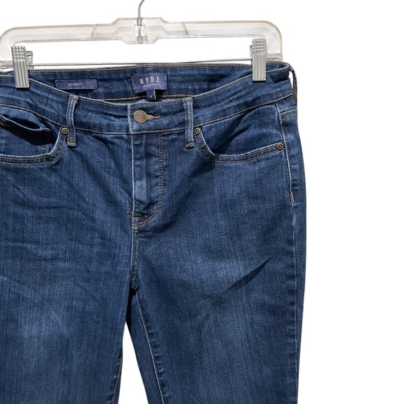 NYDJ Skinny Jeans Dark Wash Blue Women’s Size 4 - Picture 4 of 8